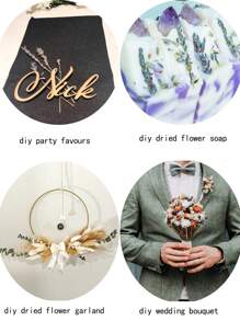 Set di fiori secchi, fiori secchi grandi, decorazioni autunnali, set di profumo floreali fai-da-te, ghirlanda da appendere alla parete, decorazioni da tavolo, mini regali di fiori secchi per compleanni e lauree, decorazioni da giardino, piante da esterno, giardinaggio, fiori finti, decorazioni autunnali