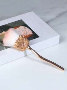 1 件闪亮钻石玫瑰化妆粉刷、柔软蓬松腮红刷、不脱落、高端美甲清洁刷 - 彩色 - 查看 13