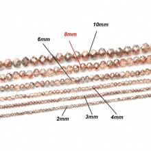 2-10mm Red Brown Glass Cut Surface Crystal Beads Beads-Faceted Loose Spacer Beads - Ideal For DIY Bracelets, Earrings & Jewelry Crafting Accessories, Beads For Bracelets