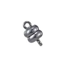 5 pares de conectores magnéticos de 7*12 mm de plata y KC oro para hacer joyas, brazaletes y collares