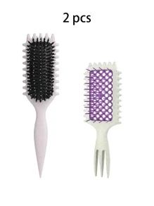 1PC Bounce Hollow Combs Curl Define Styling Brush Smooth Hair Fluffy Comb Massage Home Hair Styling Tool Combs For Woman,Hair Brush,Comb,Hair Tools,Hair Products And Accessories For Barber Salon Beauty Travel Essentials,Back To School,Travel Holiday Essentials,Hair Accessories For Women