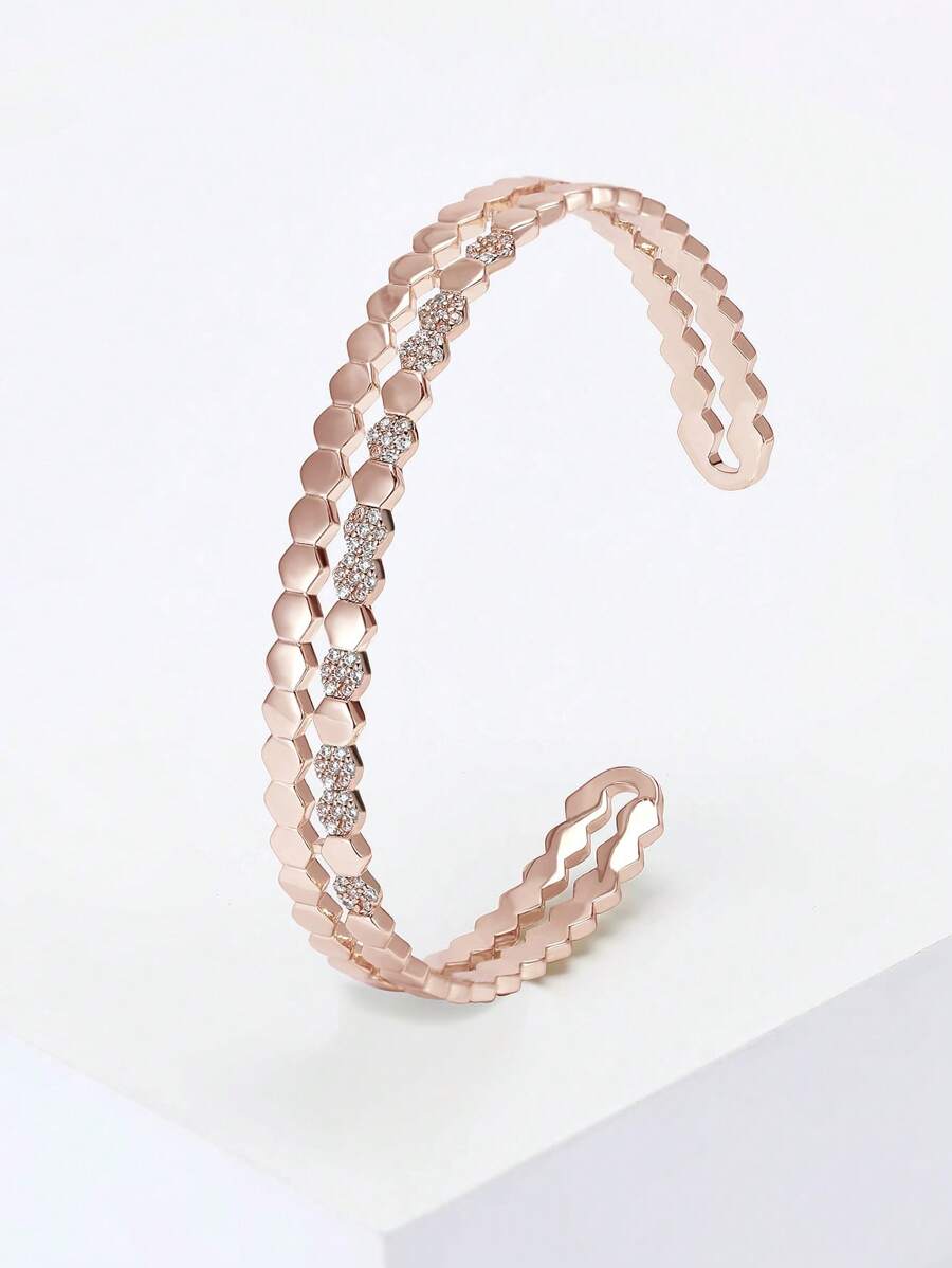 D Dongjiangjin Gift Bracelet En Oxyde De Zirconium étincelant Pour Femmes Et Filles, Cadeaux Spéciaux Pour Maman/fille/sœur/meilleure Amie, Adjustable, Acier Inoxydable, Oxyde De Zirconium