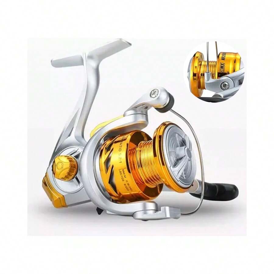 Lightweight Fishing Reel Parafishing Accessories 5.1:2 - Yellow - View 1
