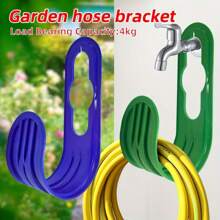 Wall Mounted Garden Hose Holder, Hose Hanger Bracket, Tidy Hose Rack - Multicolor - View 1