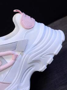 1 Pair Women Casual Sports LightweightStudent Sneakers For Outdoor Activities