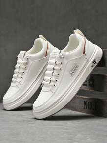 男士新款休闲软底运动鞋，皮革防水工作鞋，适合青少年夏季休闲或户外运动/旅行、毕业礼物或生日礼服配饰 - 彩色 - 查看 25