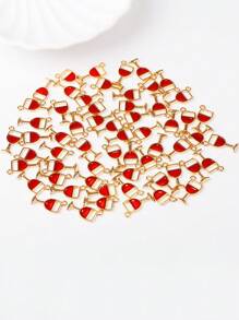 10pcs/Pack Wine Glass Shaped Necklace Pendant DIY Jewelry Accessory