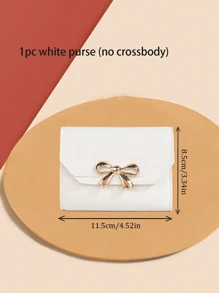 2025 New Solid Ladies Handbag Elegant Bow Decoration Tote Bag Classic Shoulder Bag For Students, Teachers, White Collar People, Women Office And Work Crossbody Bags With Adjustable Shoulder Strap - Very Elegant, Fashionable Bow Ladies Purse, Fashionable Ladies Elegant Bags Valentine's Day Gift Love Romantic Premium Simple Fashion Best Gift - Multicolor - View 14