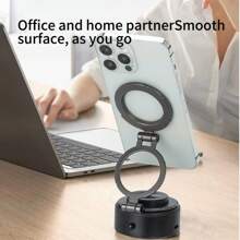 Soporte magnético eléctrico de succión al vacío para teléfono de coche, soporte portátil de succión para panel de instrumentos de automóvil, rotación de 360 grados, fuerte carga magnética anti-compatible con iPhone, teléfonos Android, regalo para cumpleaños, familia, amigos, accesorios de coche