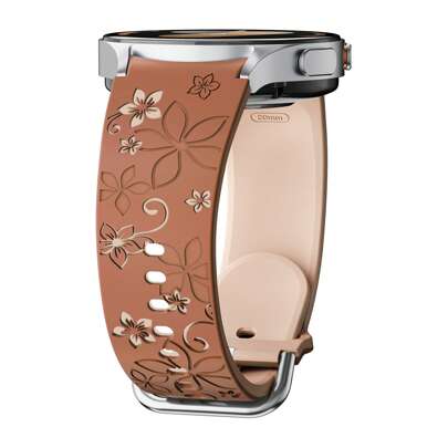 20mm Uhrenarmband kompatibel mit Samsung Galaxy Watch Band 7, 6, 5, 4, Ultra und FE, 40mm 43mm 44mm 45mm 46mm 47mm, nahtlose zweifarbige Silikonarmband mit Gravur und Muster für Hua Wei Serie und Xiao Mi Mi Band Uhr, Silikonarmband geeignet für Unterhaltung, Partys, Spaziergänge und andere Geschenke, Herren Damen