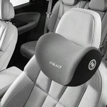 Almohada de cuello para coche de confort, almohada de cabeza de espuma viscoelástica, almohadilla ajustable para el cinturón de hombro, utilizada para aliviar el dolor de cuello al conducir. - Marrón - Ver 7