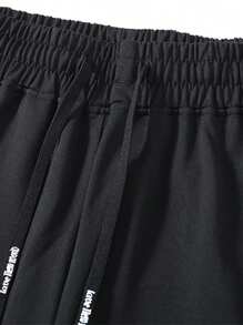 3pcs Men's Drawstring Elastic Waist Jogger Sweatpants, Lightweight Flexible Sports Trousers, Breathable And Minimalist Design