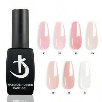 KODI JYJ Natural Rubber Base Gel Polish 12ml Semi-Permanent Uv Led Nude Nail Base Coat Manicure Jelly Color Base Gel Varnish Hybrid Gellac