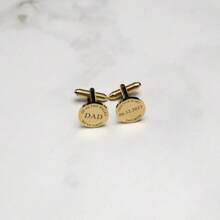 Custom Text Personalized Dad's Cufflinks,Custom Cufflinks For Daddy,Fathers Day Gifts,Best Man Gifts,Personalized Gifts For Dad,Birthday Gifts,Men Gifts