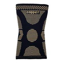 2 piezas de mangas de rodilla de fibra de cobre para hombre y mujer, negro, tallas S/M/L/XL/2XL, accesorios de gimnasio rodillera deportiva de fitness con protección de iones de cobre