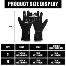 3mm Neoprene Diving Gloves, Neoprene Diving Gloves, Thermal Anti-Slip Scuba Gloves, Wetsuit Gloves, Water-Resistant Gloves For Snorkelling,Swim,Scuba Diving, Water Sports For Men Women