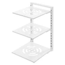 kangten 3 Tier Pot Rack Organizer, Pot And Pan Stand Rack, Carbon Steel Pot Lid Holder - White - View 3
