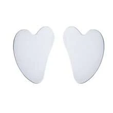 不锈钢面部理疗刮痧工具粉底液刮痧黑头铲三角恋粉底化妆铲时尚美容工具1件