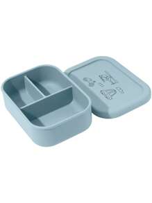 PopLittleOne 1件装婴儿硅胶午餐盒星星恐龙心彩虹图案婴儿餐具三格婴儿收纳盒宝宝洗澡礼物 - 彩色 - 查看 20