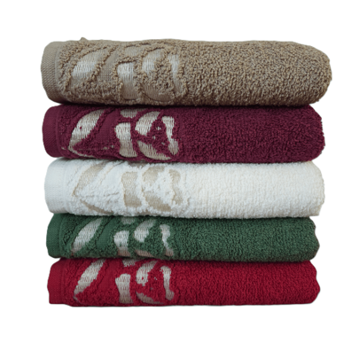 Kit 5 Toalhas de Rosto Grande Grossa Guadalupe 100% Algodão Macia Luxo