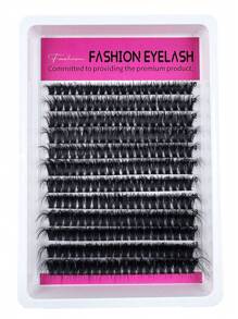 240 peças/216 peças/192 peças/168 peças 8D Luxo Fofo e Macio DIY Cluster Lashes - 10-20mm Comprimento Misto Extensões de Cílios 0,07mm Russo DD Curl Grosso e Reutilizável Cílios Dramáticos, Fácil de Usar Reutilizável - 12 Bandejas 60D/80D/100D/120D/160D Pacote de Variedades