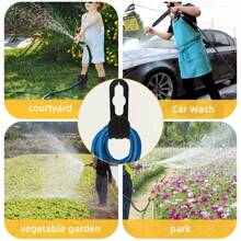 Wall Mounted Garden Hose Holder, Hose Hanger Bracket, Tidy Hose Rack - Multicolor - View 9