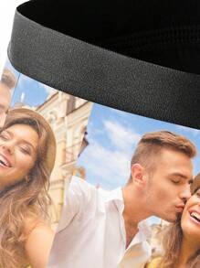 1pc Custom Boxers For Men, Personalized Men's Underwear, Custom Boxer Briefs, Personalized Boxers For Husband, Custom Funny Faces Boxers Briefs, Valentine Gift, Anniversary Gift, Birthday Gift,Underwear & Sleepwear,Easy Comfort,Anniversary Gift, Valentine Gift, Birthday Gift, Wedding Gift - Black - View 7