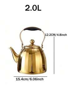 1.0L 不锈钢茶壶配镀金中东风格茶壶 - 彩色 - 查看 9