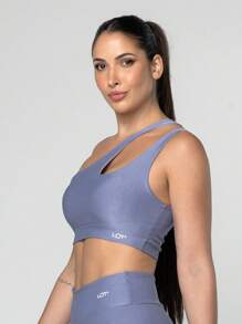 LOT FITNESS Fitness Set Gym Top And Leggings Polyamide Women's Gym Clothing - Baby Blue - View 4