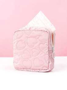 简约迷你包 卫生袋 经期袋 护垫袋 卫生袋 卫生巾袋 餐巾袋 女孩卫生棉条收纳袋 女士化妆包 零钱包 化妆包 卫生棉条收纳袋 内衣袋 卫生棉条收纳袋 月经杯袋 可重复使用 防水袋 旅行袋 大学宿舍袋 居家袋 浴室袋 返校用品 - 粉色 - 查看 2