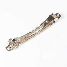 10个/包 铑色金属法式发夹 4cm 5cm 6cm 8cm 10cm DIY发夹 适用于DIY发饰配件 夏季、学校 - 10個髮夾 - 查看 16