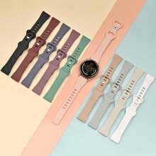 10pcs 18mm Band-Slim Silicone Watch Bands Compatible With Garmin Venu 3s/Venu 2s/Vivoactive 4s/Vivomove 3s/Forerunner 255s/Forerunner 265s, Quick Release Thin Soft Sport Strap For Women Men (10 Pack) - 10-color - View 6