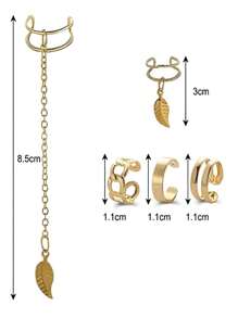 Ear Cuffs - 金色 - 查看 4