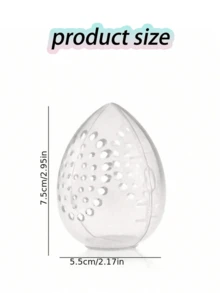1PC Makeup Sponge Storage Box Beauty Sponge Stand Storage Box Makeup Blender Powder Puff Overhead Cosmetic Transparent Powder Puff Box - Organize Your Makeup Sponges (Not Including Beauty Eggs) With This Portable And Compact Storage Box,For Holiday Beach, Bathroom Collection, Bedroom Collection, Large Capacity