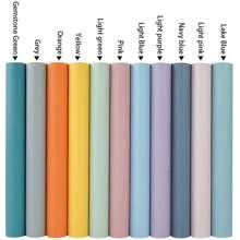 1Roll Macaron Color Self-Adhesive Wallpaper, Simple Solid Colors Wall Stickers, Size 40/60/80cm Wide, Peel And Stick Contact Paper, Aluminum Foil-Heat-Resistant, Waterproof, Moisture-Proof, Suitable For Bedroom Living Room Kitchen Study Room Home Decor, Wardrobes Cabinets Tables Furniture Renovations, Tenant Friendly, Easy To Install