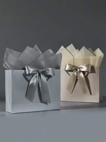 1/2/3sets, Large Paper Gift Bags - Comes With Tissue Paper And Greeting Cards - Valentine's Day Gift Bags - Portable Gift Bags With Handles - (Suitable For Women's Bridesmaids, Birthdays, Valentine's Day, Wedding Parties, Graduation Ceremony, Mother's Day)