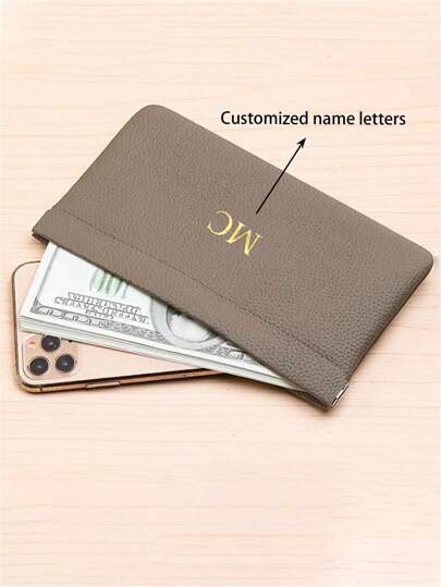 [Customized]Personalized Custom Self-Closing First Layer Cowhide Long Wallet Passport Driver's License ID Cover Earphone Data Storage Cash Storage Bag Cosmetic Bag