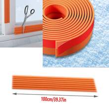 1pc Window Windproof Tape Sliding Window Sealing Strip Plastic Steel Window Gap Plugging Strip Windproof Soundproof Sealing Strip - Multicolor - View 4