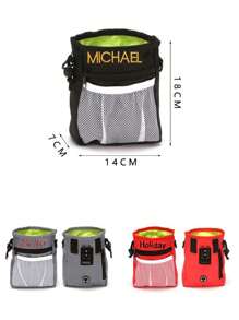 定制狗狗训练腰包，带腰带和肩带的户外狗狗训练包，训练用狗狗零食包，多功能遛狗装备 - 彩色 - 查看 3