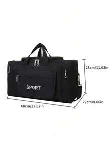 Travel Gym Bag Waterproof Short-Distance Travel Bag Portable Sports Fitness Bag Yoga Exercise Training Bag Large Capacity Tote Bag Handbag Duffel Bag,Foldable Large Capacity Portable Travel Bag Luggage Storage Bag Sports Gym Bag Long And Short Travel Bag Bag For School School Accessories School Stuff