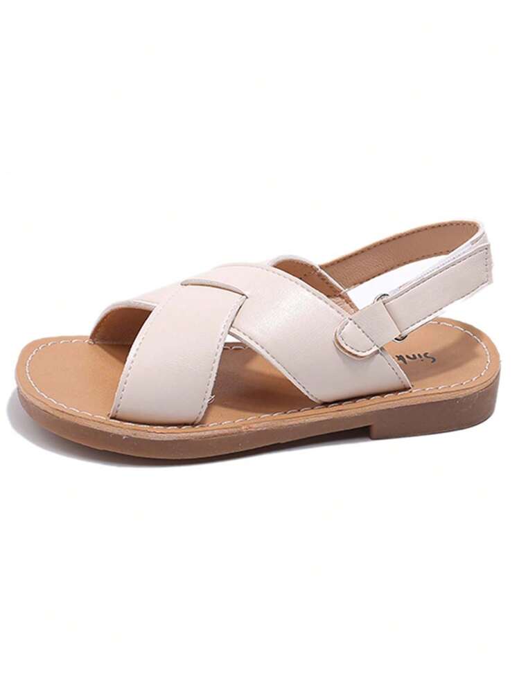 1 Đôi Dép Sandal Hoạt Hình Cho Trẻ Em, Giày Đi Biển Đế Mềm Chống Trượt Mùa Hè Mới Cho Bé Trai & Bé Gái - Màu be - Xem 6