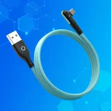 Cable de datos de silicona suave de doble color, adecuado para carga rápida TYPE-C para smartphones, como OPPO