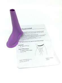 1/2 pièces Urinoir portable en silicone pour femmes, urinoir de voyage extérieur de camping, entonnoir urinaire debout