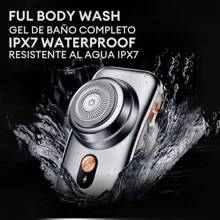 Skyworth Stylist 3-In-1 Electric Beard Shaver Fusion Shave+Trim+Mirror In One, Portable Mini Washable Beard Trimmer Men's Grooming Tool Great For Valentine's Day Gift - 銀色 - 查看 8