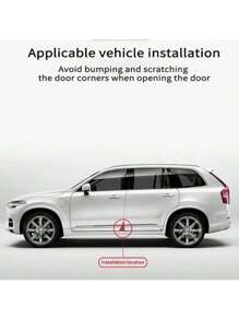 2pcs Universal Car Door Edge Guards - Bumper Protector, Door Sill Scuff Plate - Easy Installation, Auto Accessories Fit For Various Models