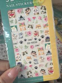 Gold Foil Nail Stickers With Adhesive Backing, Suitable For Nail Art, Scrapbooking, Phone Cases