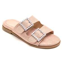 Women's Platform Sandals | Adjustable Thin Straps - Pink - View 3