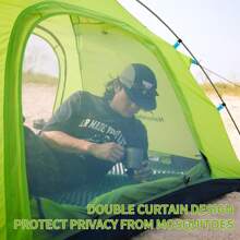 Naturehike P-Series Camping Tents 2 Persons In 4 Seasons, Ultralight Tents Backpacking Tents Backpacking Tents, Anti-UV Family Tents For Outdoor Activities - Grau - View 5