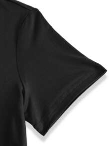 大码夏季闪亮心形图案女式T恤