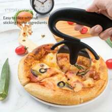 1 pièce Roulette à pizza en acier inoxydable 304, lame de coupe de gâteau et de pizza pour la cuisine et la cuisson